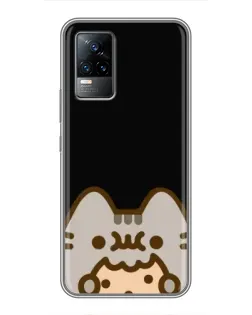 Чохол для Vivo V21 з картинкою «Пушин на чорному»