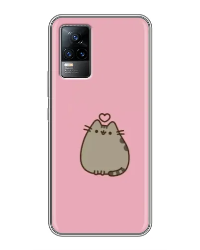 Чохол для Vivo V21 з картинкою «Pusheen серце» Чохол для Vivo V21 з картинкою «Pusheen серце»