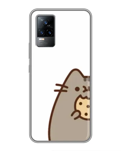 Чохол для Vivo V21 з картинкою «Пушин з печивом» Чохол для Vivo V21 з картинкою «Пушин з печивом»
