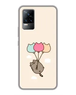 Чохол для Vivo V21 з картинкою «Пушин на кульках»