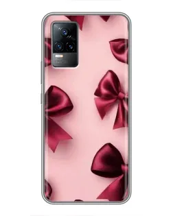 Чохол для Vivo V21 з картинкою «Бордовий атлас»