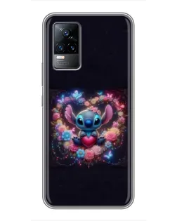 Чохол для Vivo V21 з картинкою «Stitch у квітах» Чохол для Vivo V21 з картинкою «Stitch у квітах»