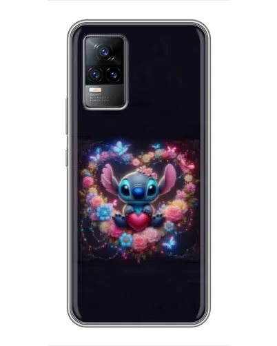 Чохол для Vivo V21 з картинкою «Stitch у квітах» Чохол для Vivo V21 з картинкою «Stitch у квітах»