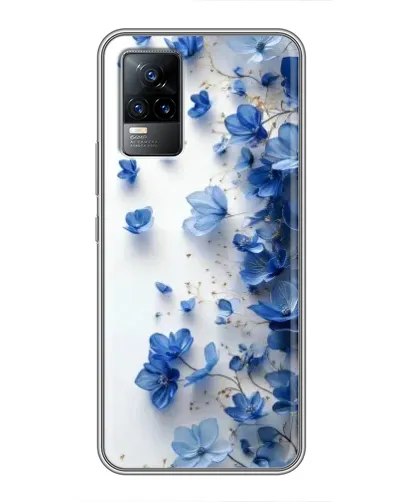 Чохол для Vivo V21 з картинкою «Блакитний квітковий каскад» Чохол для Vivo V21 з картинкою «Блакитний квітковий каскад»