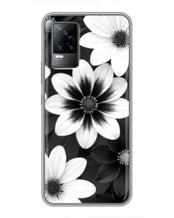 Чохол для Vivo V21 з картинкою «Монохромні айстри» Чохол для Vivo V21 з картинкою «Монохромні айстри»