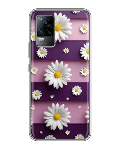 Чохол для Vivo V21 з картинкою «Ромашки на фіолетовому» Чохол для Vivo V21 з картинкою «Ромашки на фіолетовому»