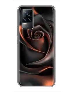 Чохол для Vivo V21 з картинкою «Шовкова чорна троянда» Чохол для Vivo V21 з картинкою «Шовкова чорна троянда»