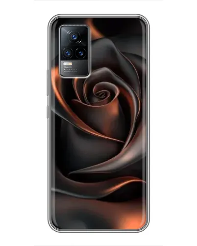 Чохол для Vivo V21 з картинкою «Шовкова чорна троянда» Чохол для Vivo V21 з картинкою «Шовкова чорна троянда»
