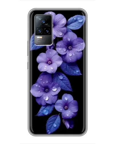 Чохол для Vivo V21 з картинкою «Фіолетові квіти з росою» Чохол для Vivo V21 з картинкою «Фіолетові квіти з росою»
