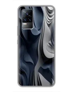 Чохол для Vivo V21 з картинкою «Об'ємні сині складки» Чохол для Vivo V21 з картинкою «Об'ємні сині складки»