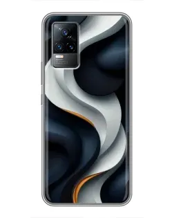 Чохол для Vivo V21 з картинкою «Об'ємні чорно-білі стрічки» Чохол для Vivo V21 з картинкою «Об'ємні чорно-білі стрічки»