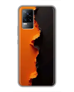Чохол для Vivo V21 з картинкою «Помаранчевий розлом» Чохол для Vivo V21 з картинкою «Помаранчевий розлом»