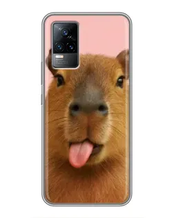 Чохол для Vivo V21 з картинкою «Капібара з язиком» Чохол для Vivo V21 з картинкою «Капібара з язиком»