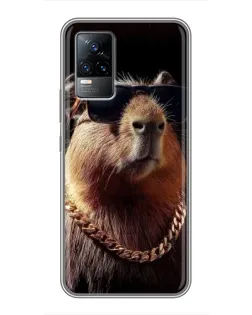Чохол для Vivo V21 з картинкою «Капібара золотий ланцюг» Чохол для Vivo V21 з картинкою «Капібара золотий ланцюг»