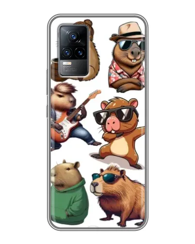 Чохол для Vivo V21 з картинкою «Круті капібари музиканти» Чохол для Vivo V21 з картинкою «Круті капібари музиканти»