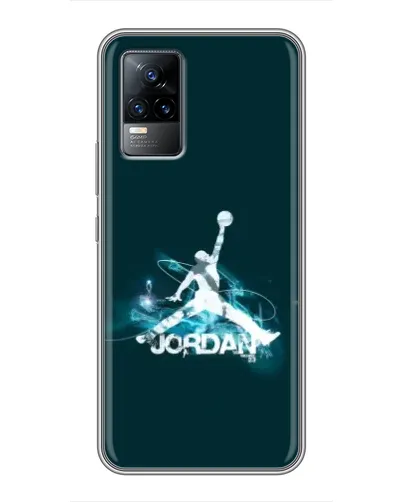 Чехол для Vivo V21E с картинкой «Jordan Blue Fire» Чехол для Vivo V21E с картинкой «Jordan Blue Fire»