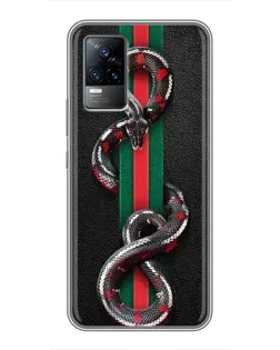 Чохол для Vivo V21E з картинкою «Gucci — змія на смузі»