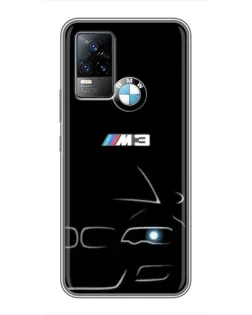 Чохол для Vivo V21E з картинкою «Мінімалістичний принт BMW M3»