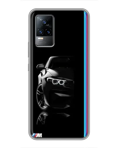 Чохол для Vivo V21E з картинкою «Силует BMW в темряві»