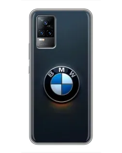 Чохол для Vivo V21E з картинкою «Логотип BMW — мінімалізм»