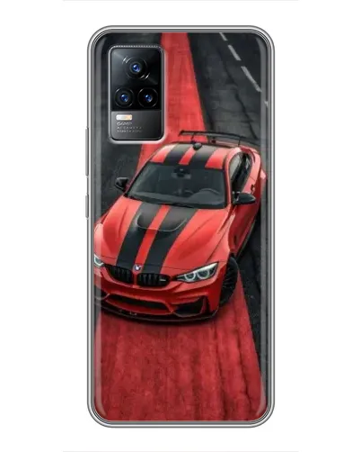 Чохол для Vivo V21E з картинкою «BMW на червоній доріжці»
