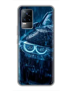 Чохол для Vivo V21E з картинкою «BMW під дощем»