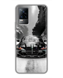 Чохол для Vivo V21E з картинкою «BMW — акварельний дрифт»