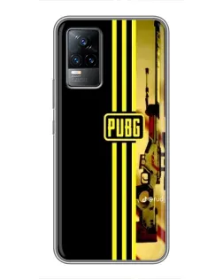 Чохол для Vivo V21E з картинкою «PUBG — камуфляжний шолом»