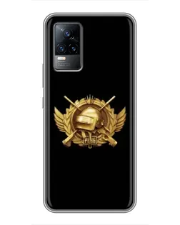 Чохол для Vivo V21E з картинкою «PUBG — помаранчевий градієнт»