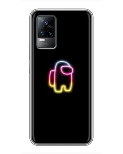 Чехол для Vivo V21E с картинкой «Among Us градиент»
