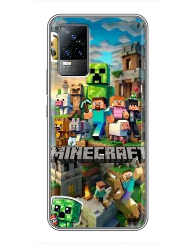 Чохол для Vivo V21E з картинкою «Замок Minecraft»