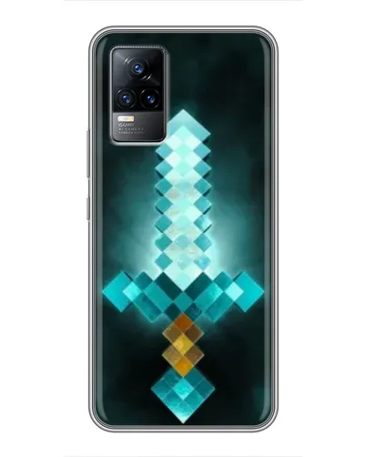 Чохол для Vivo V21E з картинкою «Алмазний меч неон»