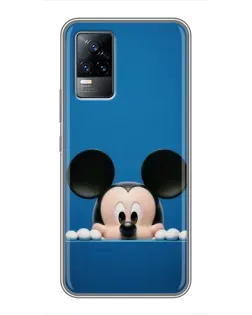 Чехол для Vivo V21E с картинкой «Микки выглядывает» Чехол для Vivo V21E с картинкой «Микки выглядывает»