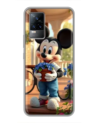 Чехол для Vivo V21E с картинкой «Микки садовод»