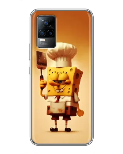 Чехол для Vivo V21E с картинкой «Губка Боб повар»