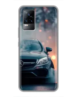 Чохол для Vivo V21E з картинкою «Mercedes — нічне місто»