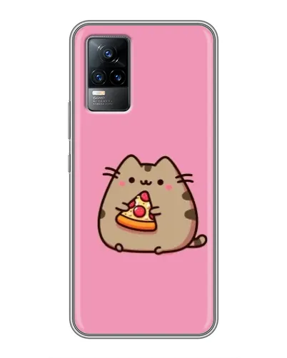 Чехол для Vivo V21E с картинкой «Пушин с пиццей» Чехол для Vivo V21E с картинкой «Пушин с пиццей»