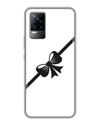 Чехол для Vivo V21E с картинкой «Диагональный бант»
