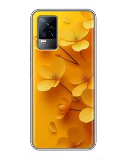 Чохол для Vivo V21E з картинкою «Золоті пелюстки»