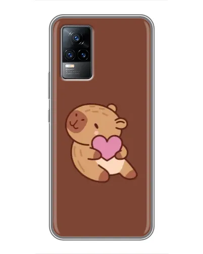 Чохол для Vivo V21E з картинкою «Капібара з серцем» Чохол для Vivo V21E з картинкою «Капібара з серцем»