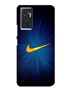 Чехол для Vivo V23e с картинкой «Синий пульс Nike»