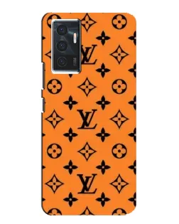 Чехол для Vivo V23e с картинкой «Оранжевый стиль LV»