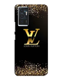 Чехол для Vivo V23e с картинкой «LV — золотые искры»
