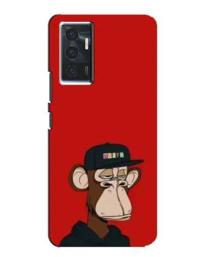 Чехол для Vivo V23e с картинкой «Bored Ape — красный фон» Чехол для Vivo V23e с картинкой «Bored Ape — красный фон»