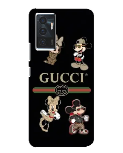 Чехол для Vivo V23e с картинкой «Gucci — герои Disney и монограмма» Чехол для Vivo V23e с картинкой «Gucci — герои Disney и монограмма»