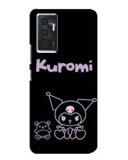 Чохол для Vivo V23e з картинкою «Kuromi — чорний мінімалізм»