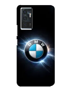 Чехол для Vivo V23e с картинкой «BMW — неоновое сияние»