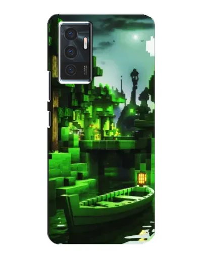 Чехол для Vivo V23e с картинкой «Minecraft лесной пейзаж»