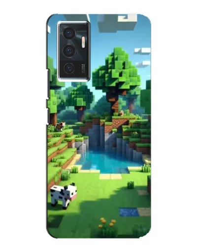 Чехол для Vivo V23e с картинкой «Minecraft летний день»