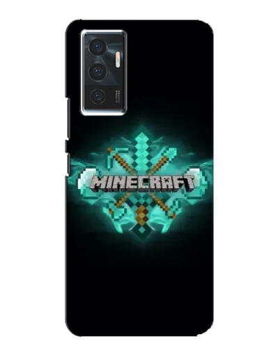 Чехол для Vivo V23e с картинкой «Minecraft Diamond лого»